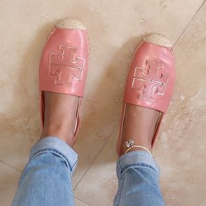 tory burch espadrilles seashell pink